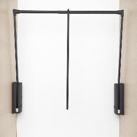 PERCHERO SERVETTO 2004 440-1100MM ACABADO GRAFITO EXT.PERCHERO 600-1000 MM (CAJA 6)