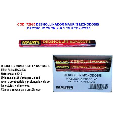 MAURIS DESHOLLINADOR MONODOSIS CARTUCHO 29CM X Ø3CM 62210