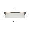 LLANA ALUMINIO / ACERO INOXIDABLE PARA YESO 50 CM.