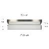 LLANA ALUMINIO / ACERO INOXIDABLE PARA YESO 80 CM.