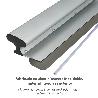 LLANA ALUMINIO / ACERO INOXIDABLE PARA YESO 80 CM.