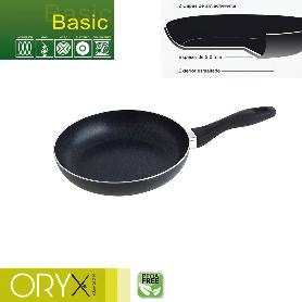 ORYX SARTÉN ALUMINIO ANTIADHERENTE BASIC, ALTA RESISTENCIA, APTA INDUCCIÓN, LIBRE PFOA, DIÁMETRO 22 CM, ESPESOR 3 M