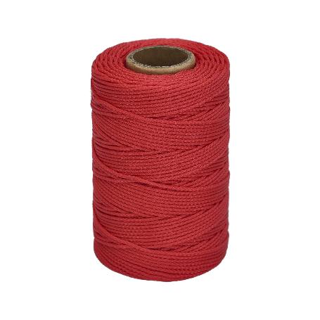 CUERDA TRENCILLA POLIPROPILENO ROJA (BOBINA 100 METROS)