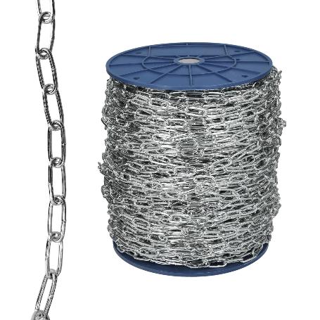 CADENA EN ROLLO ZINCADA  4 MM.(ROLLO 84 METROS)