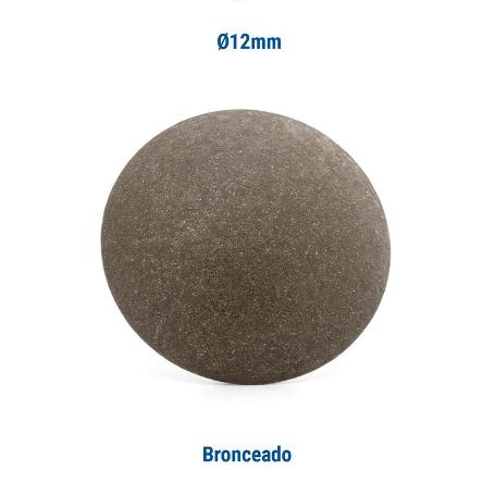 TACHUELA LISA HIERRO Ø12 ACABADO BRONCE (CAJA 5000)