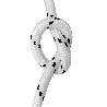 CUERDA POLIESTER TRENZADA BLANCO / AZUL  5 MM. BOBINA 200 M.