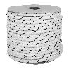 CUERDA POLIESTER TRENZADA BLANCO / AZUL  5 MM. BOBINA 200 M.