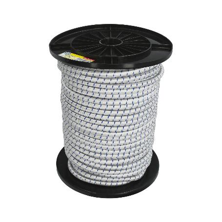 CUERDA ELÁSTICA FORRADA    8 MM. ROLLO DE 100 METROS