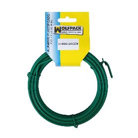 ALAMBRE PLASTIFICADO (ROLLO 10 METROS) VERDE Nº 16 / 2.7 MM.