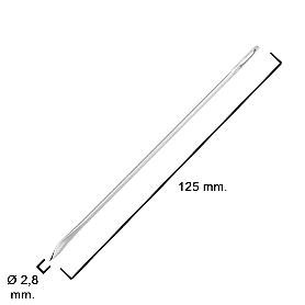 AGUJA SAQUERA CURVA Nº 5      2,5X125 MM.