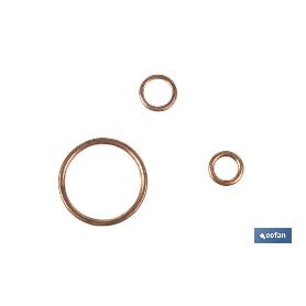 ARANDELA DE COBRE PARA TAPON CARTER 26X32   CAJA 100 UNID.