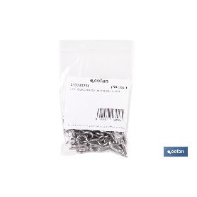 HEMBRILLA CERRADA INOX A2 Ø4.0X30MM   CAJA 50 UNID.