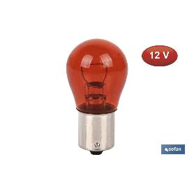 LÁMPARA COFAN P21W 12V (BA15S) ÁMBAR VENTA UNITARIA