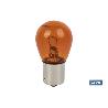 LÁMPARA COFAN 1 POLO ÁMBAR DESCENTRADA PY21W (BAU15S) 12V   CAJA 10 UNID.