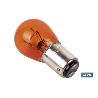 LÁMPARA COFAN 2 POLOS ÁMBAR CENTRADA P21/5W (BAY15D) 12V VENTA UNITARIA