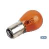 LÁMPARA COFAN 2 POLOS ÁMBAR CENTRADA P21/5W (BAY15D) 12V VENTA UNITARIA