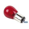 LÁMPARA COFAN 2 POLOS ROJA DESCENTRADA P21/5W (BAW15D) 12V VENTA UNITARIA