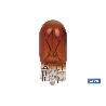 LÁMPARA S/CASQUILLO W5W 12V ÁMBAR   CAJA 10 UNID.