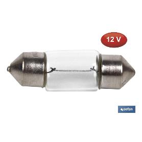 LÁMPARA PLAFONIER C10W (11X31MM) 12V   CAJA 10 UNID.