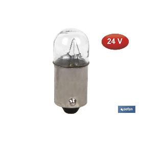 LÁMPARA COFAN CONTROL T4 W (BA9S) 24 V   CAJA 10 UNID.