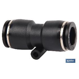 EMPALME RAPIDO RECTO PLASTICO T-8 VENTA UNITARIA