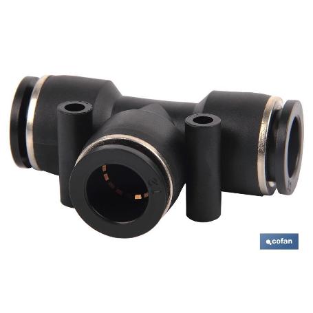 EMPALME RAPIDO PLASTICO T T-6 VENTA UNITARIA