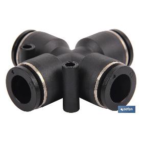 EMPALME RAPIDO FORMA CRUZ M-12 VENTA UNITARIA