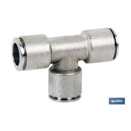 EMPALME RAPIDO METALICO TE TUBO DE 6 VENTA UNITARIA