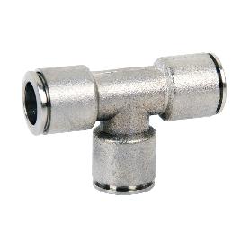 EMPALME RAPIDO METALICO TE TUBO DE 8   CAJA 5 UNID.