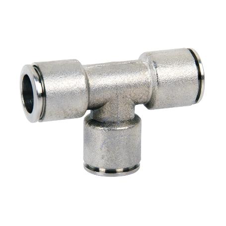 EMPALME RAPIDO METALICO TE TUBO DE 8   CAJA 5 UNID.