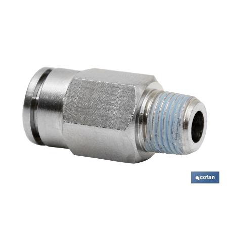 CONEXION RECTA TUBO 8MM. MACHO 1/8 VENTA UNITARIA