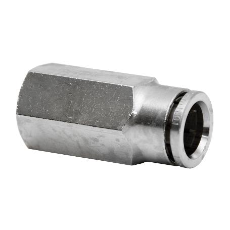 CONEXIÓN RECTA TUBO 6MM. HEMBRA 1/4