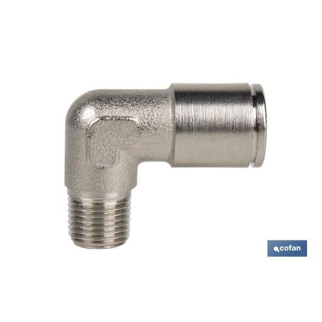 CONEXION CODO  TUBO 6MM. ROSCA 1/8