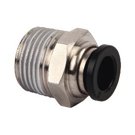 RACOR ROSCADO RECTO T-4, R-5MM   CAJA 5 UNID.