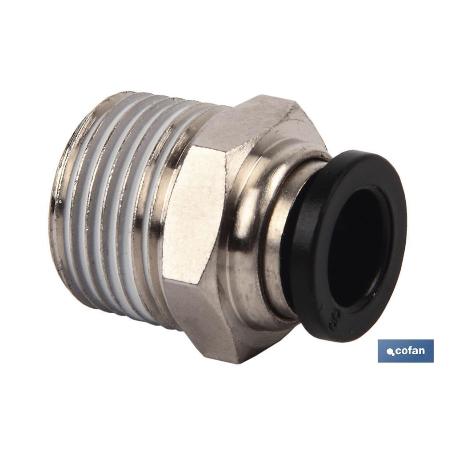 RACOR ROSCADO RECTO T-4, R-1/8 VENTA UNITARIA