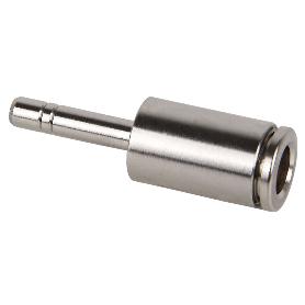 UNIÓN RECTA TUBO-ESPIGA LISA REDUCIDA LATÓN NIQ. M-10-8