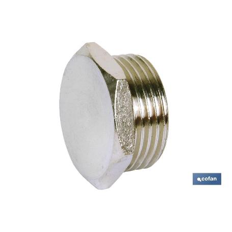 TAPON HEX. ROSCA MACHO M-5 VENTA UNITARIA