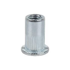 TUERCAS REMACHABLES RANURADAS ANCHAS ACERO M8   CAJA 250 UNID.