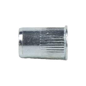 TUERCAS REMACHABLES RANURADAS CABEZA REDUCIDA ACERO M8   CAJA 250 UNID.