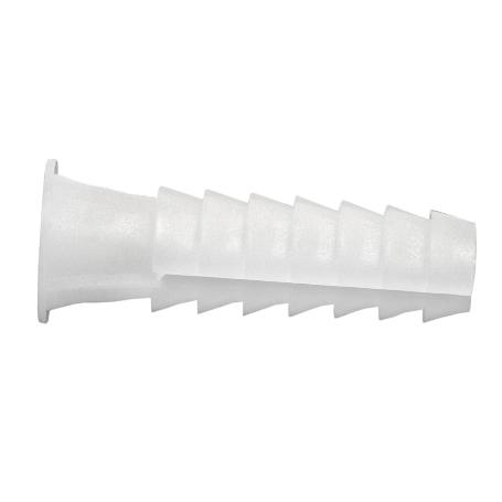 BLÍSTER DE 6 UDS TACO DE PLÁSTICO BLANCO 9 MM VENTA UNITARIA