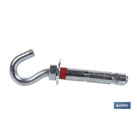 ANCLAJE METALICO C/GANCHO 10/12X70 VENTA UNITARIA