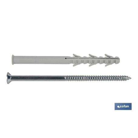 TACO LARGO DE GOLPE CON TORNILLO TORX Ø10 X 100 MM   CAJA 50 UNID.