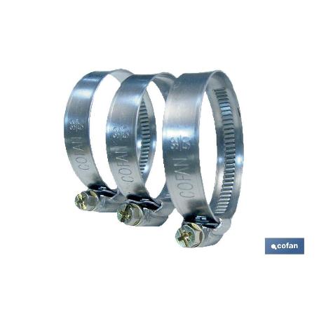 ABRAZADERA METÁLICA BANDA 12MM 50-70 VENTA UNITARIA