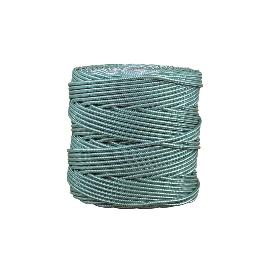 BOBINA CORDON TRENZADO POLI 5 MM 200 MTS BCO/ VDE