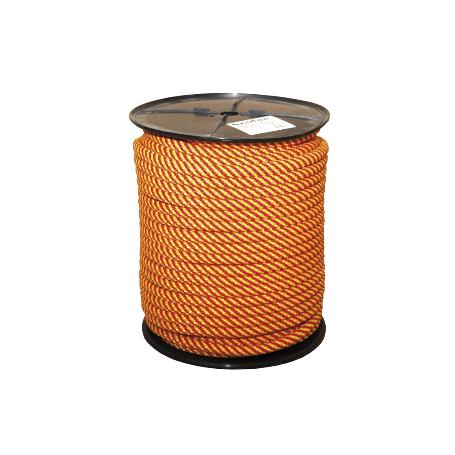 CARRETE CUERDA TR. HELICOIDAL 8MM 200 MTS ROJO/AMR