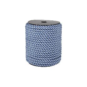 CUERDA HELICOIDAL 10MM 50 M. BCO/AZUL