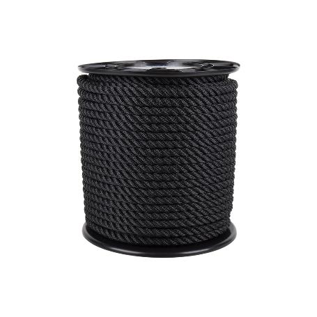 CARRETE CABO DE AMARRE 16 MM 100 M NEGRO