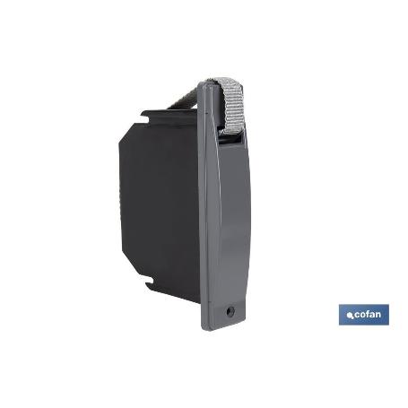 RECOGEDOR CINTA PERSIANA COMPACTO GRIS 20 MM