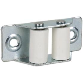 PASACINTAS METÁLICO CON RODILLO DE NYLON 31X65 MM   CAJA 20 UNID.