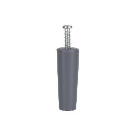 TOPE PERSIANA 60 MM GRIS CON TORNILLO M-6 VENTA UNITARIA